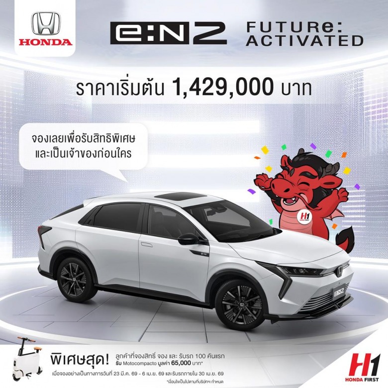 รถ Honda eN2 โปรโมชั่น รถ Honda eN2 โปรโมชั่น